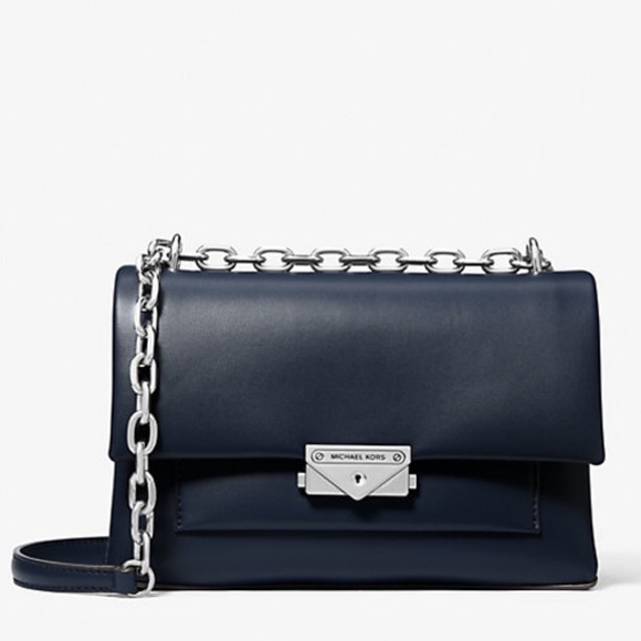 Michael Kors Handbags - MK Cece Medium Shoulder Bag chain strap navy blue marine. NWT